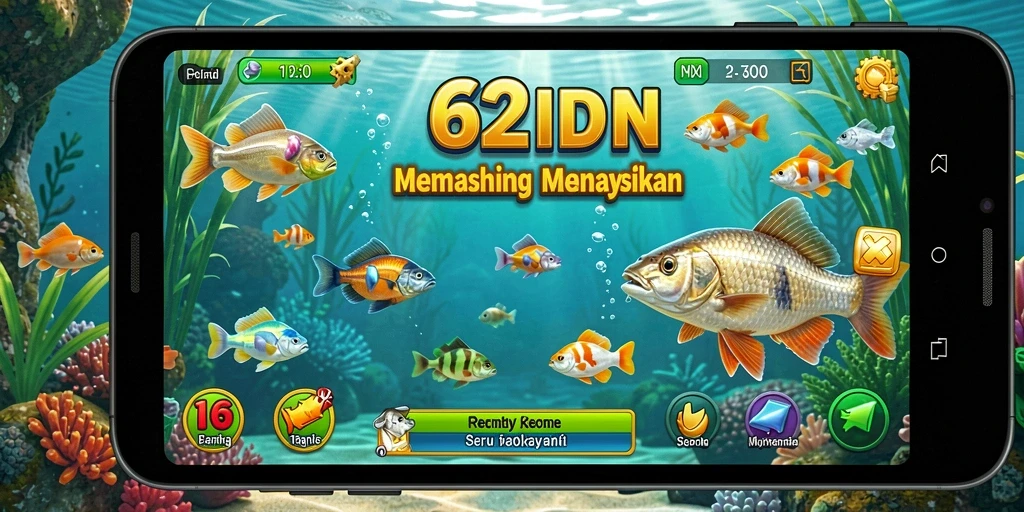 Screenshot gameplay yang menampilkan pengalaman memancing seru di 62IDN.