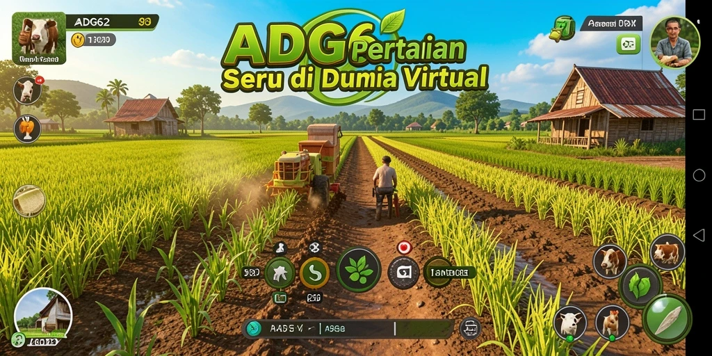 Gameplay menarik di dunia pertanian virtual ADG62.