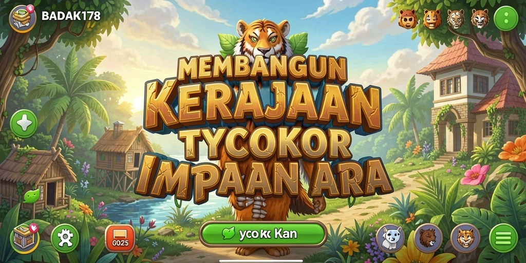 Tampilan menarik dari gameplay Tycoon BADAK178 yang seru.
