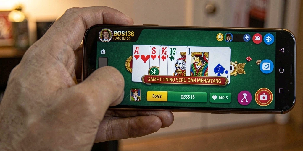 Tampilan menarik dari BOS138 saat bermain Domino dengan teman.