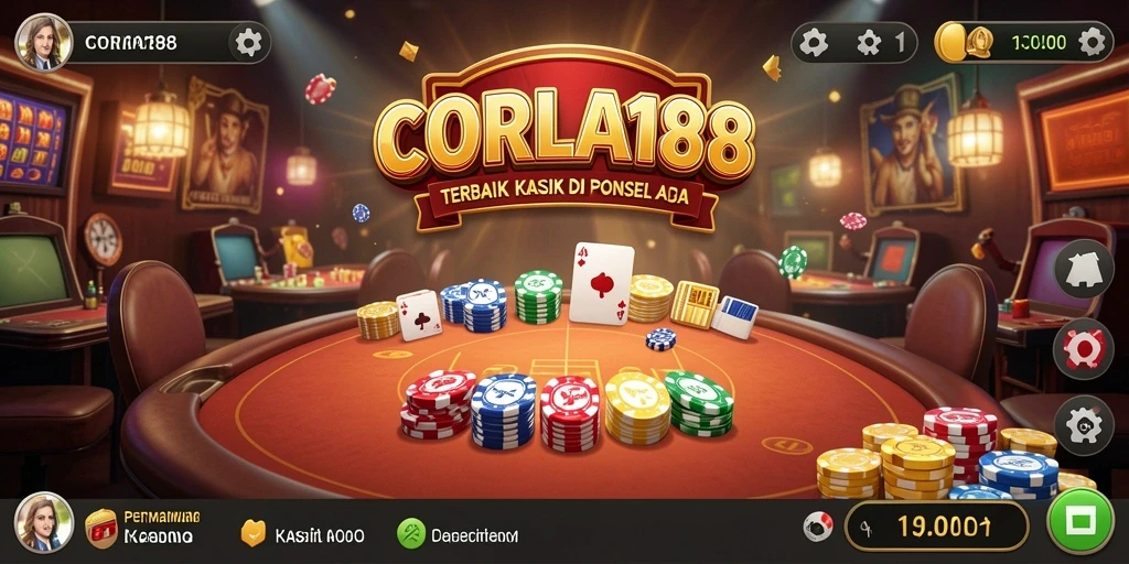 Tampilan gameplay menarik dari CORLA188 dengan dealer live di kasino.
