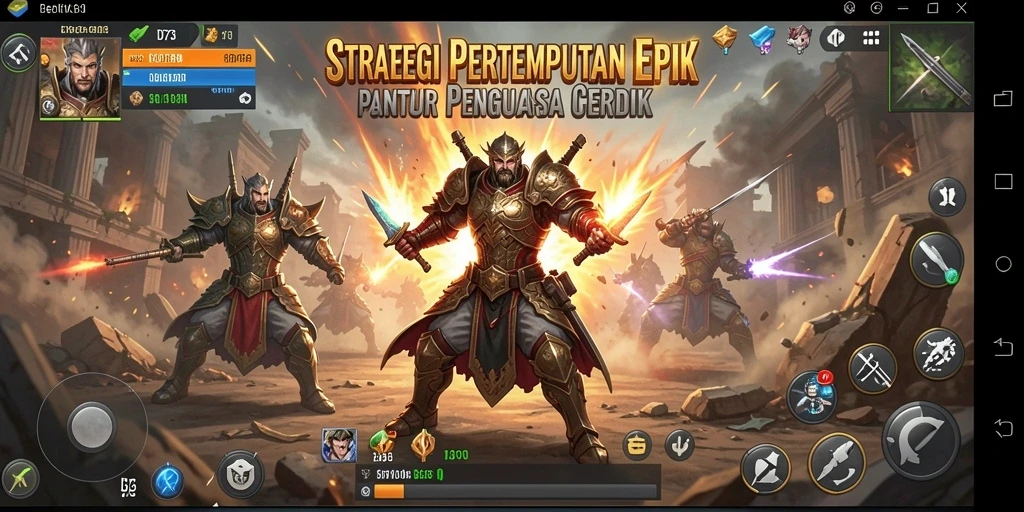 Tampilan gameplay seru dan strategi mendalam di D73.
