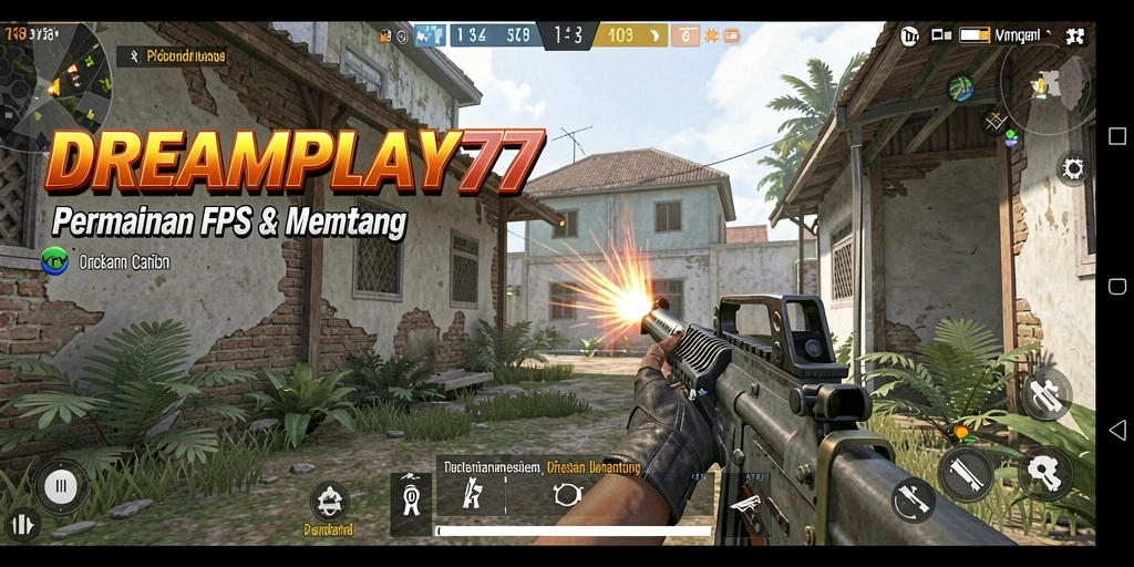Gameplay intens dari DREAMPLAY77 dengan grafis menakjubkan dalam pertempuran FPS.