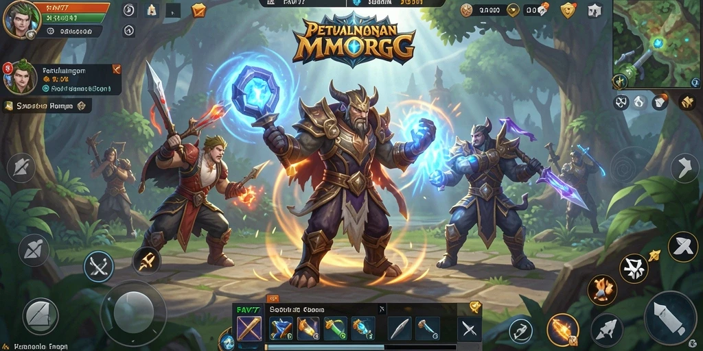 Tangkapan layar dari gameplay FAV77 yang menampilkan petualangan seru di dunia MMORPG.