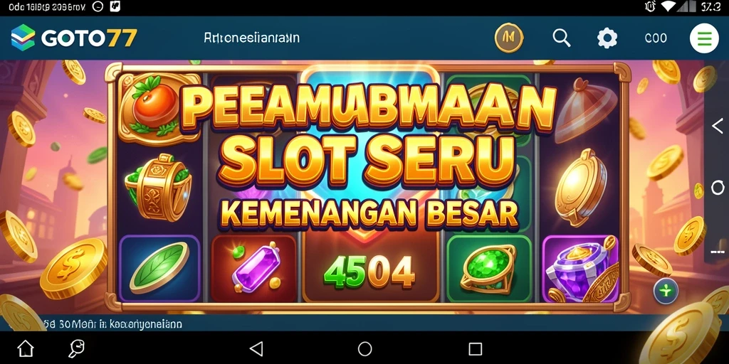 Tampilan gameplay slot di GOTO77 yang menarik dan seru.