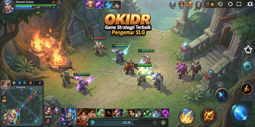 Screenshot gameplay OKIDR yang menampilkan momen strategis yang mendebarkan.