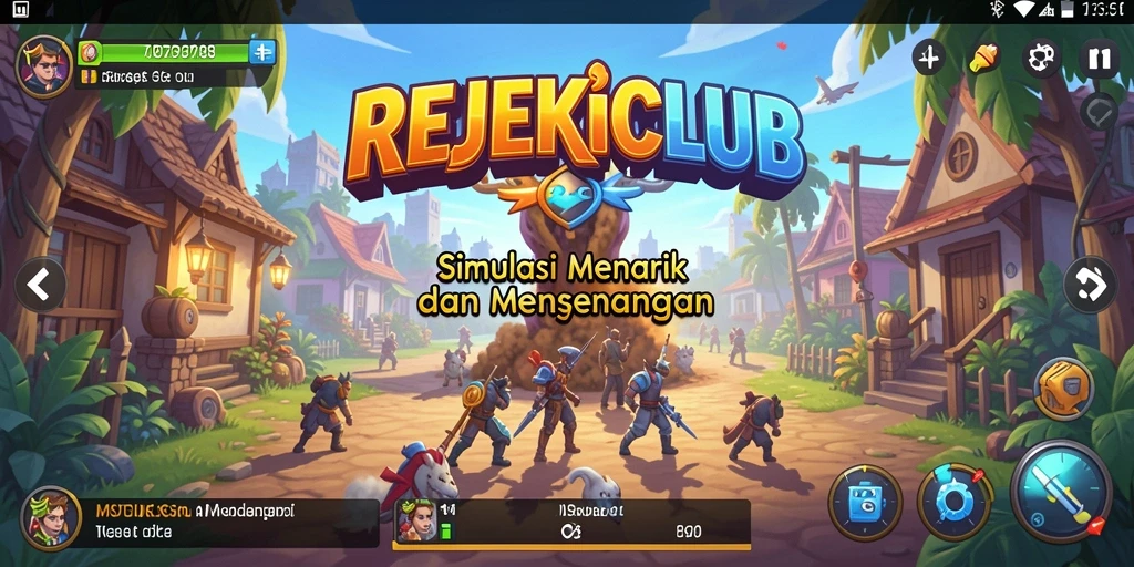 Tampilan gameplay menarik dari REJEKICLUB yang penuh warna.