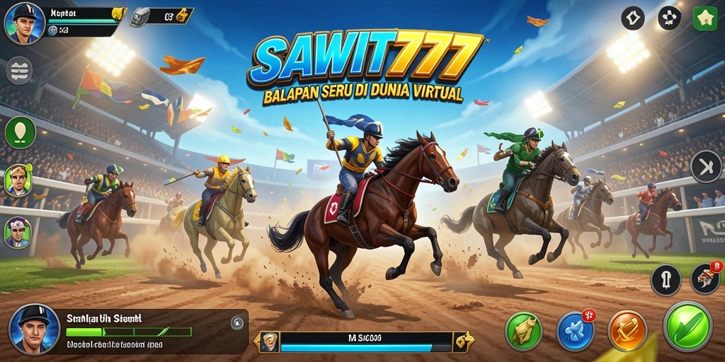 Tampilan gameplay SAWIT777 yang mendebarkan saat balapan di jalanan.