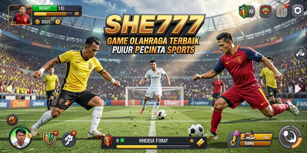 Gameplay seru SHE777 dengan pertandingan olahraga yang mendebarkan.