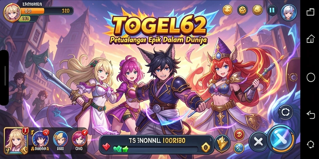 Screenshot menampilkan pertempuran karakter Anime yang menarik.