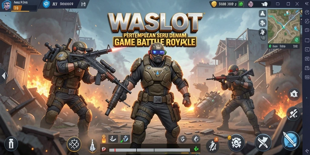 Gameplay seru WASLOT dalam pertempuran Battle Royale.